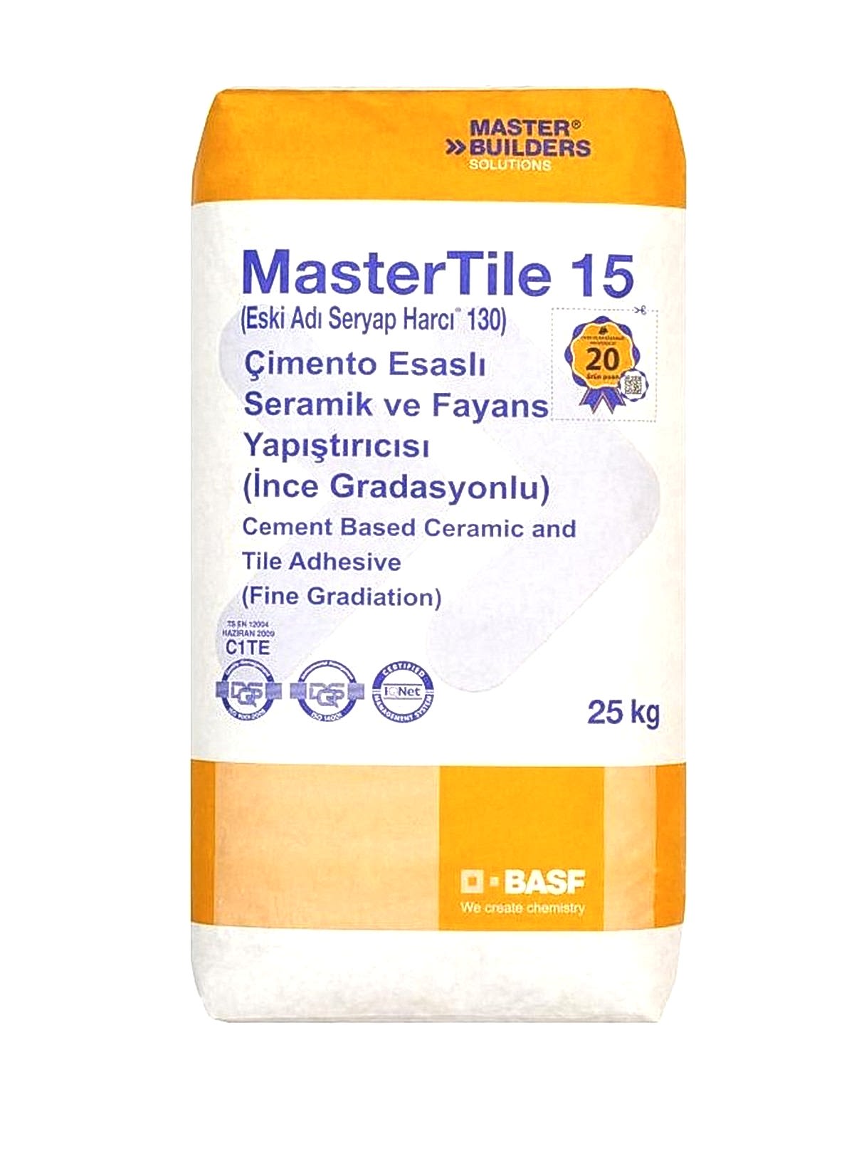 BASF MASTERTILE 15 BEYAZ 25 KG (SERYAP 130)