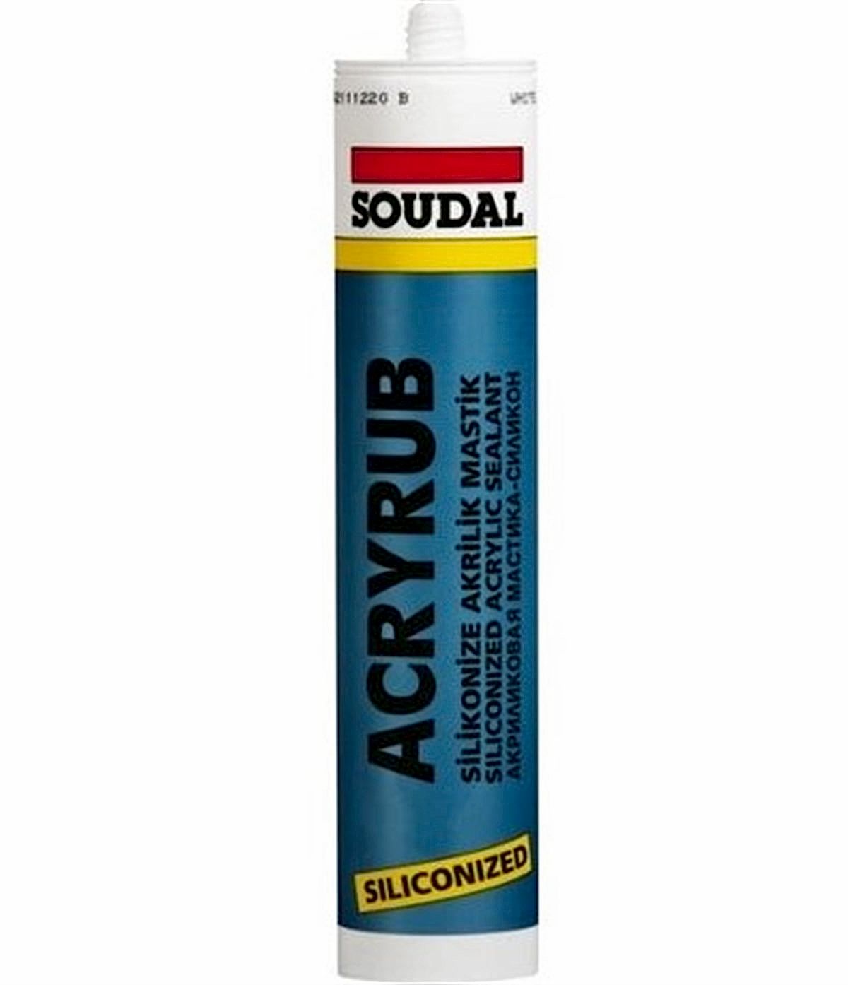 SOUDAL ACRYRUB SILIKONIZE MASTIK BEYAZ 450 GR