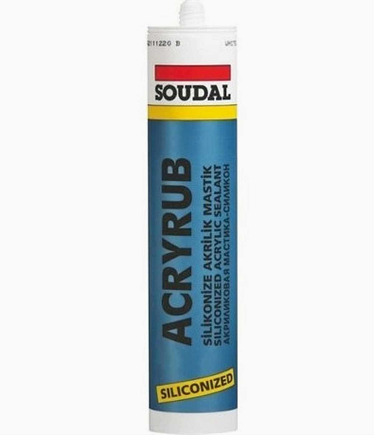 SOUDAL ACRYRUB SILIKONIZE MASTIK GRI 500 GR