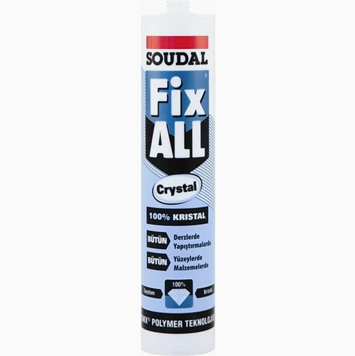 SOUDAL FIX ALL CRYSTAL SEFFAF 290 ML