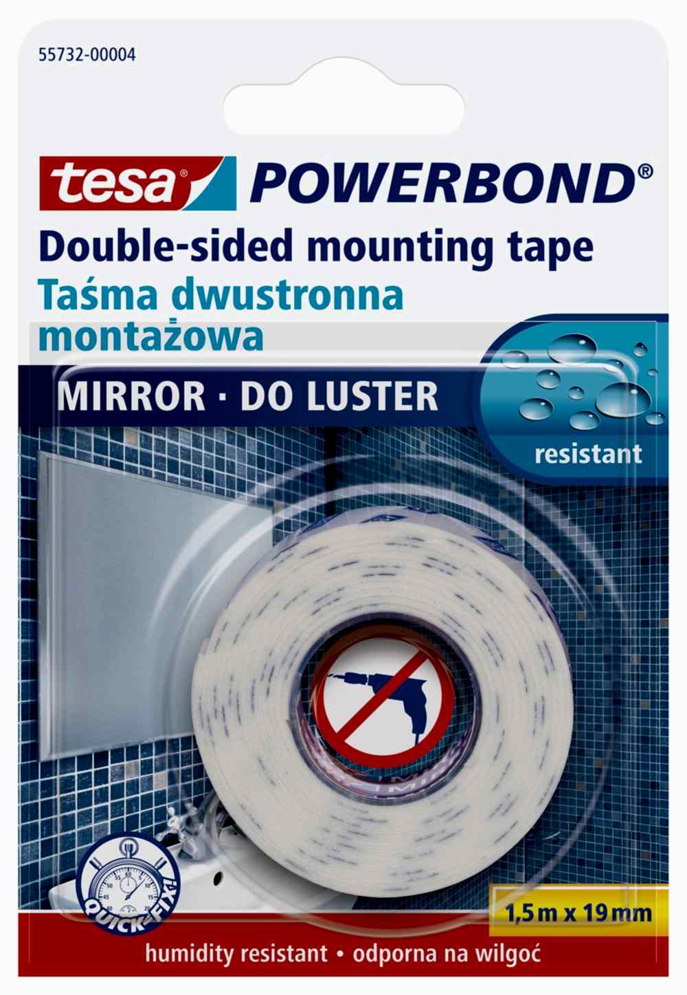 TESA 55732 KÖPÜK MONTAJ BANDI 19MMX1.5M