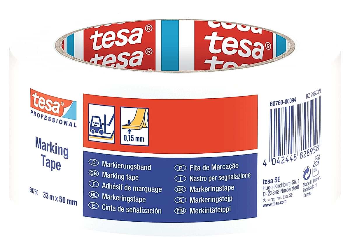 TESA 60760 YER ISARETLEME BANDI BEYAZ 50MMX33M