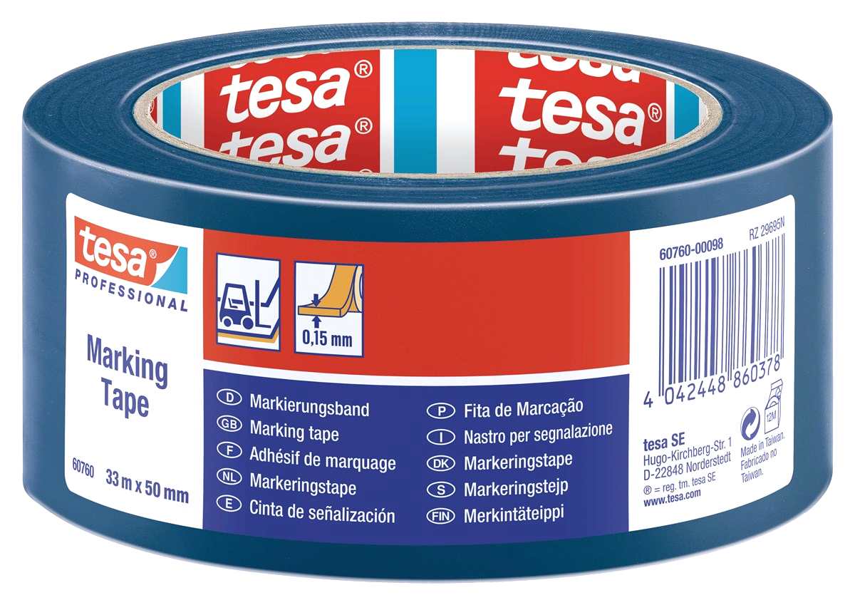 TESA 60760 YER ISARETLEME BANDI MAVI 50MMX33M