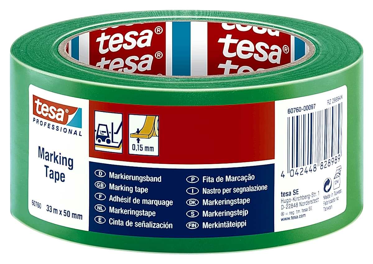 TESA 60760 YER ISARETLEME BANDI YESIL 50MMX33M